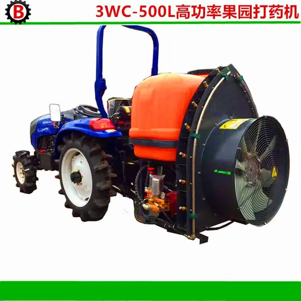 供应新款柱塞泵式果园弥雾机 拖拉机后悬挂式3W-500型果树打药机