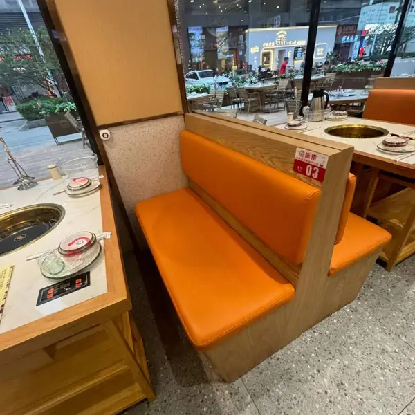 餐饮家具地锅鸡卡座桌椅包间桌椅猪肚鸡店铺卡座