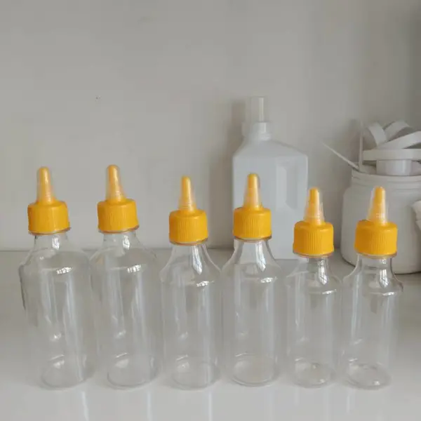 250ml沙拉酱瓶 pet材质加厚挤压番茄酱瓶 涂料包装瓶