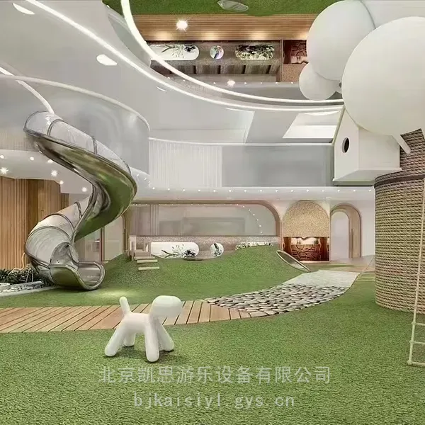 室内儿童组合滑梯 民宿不锈钢滑梯 户外卡通造型滑梯 木质拓展 攀爬网