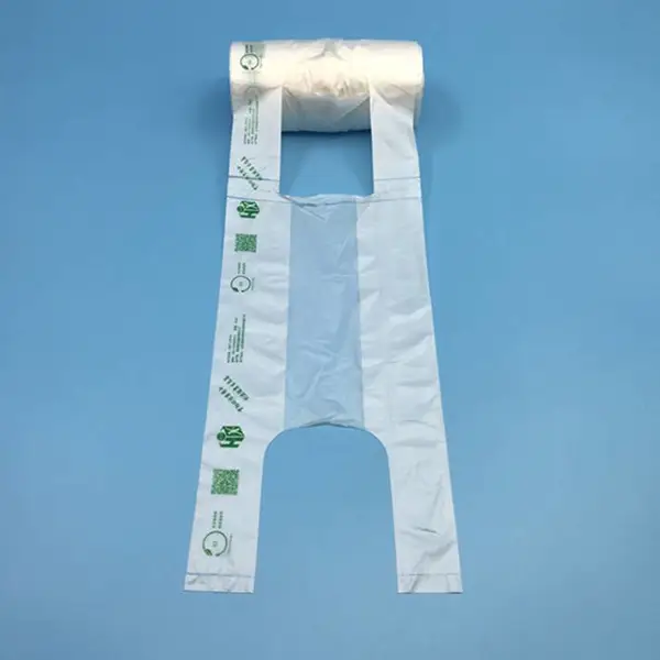 可定制印刷 全生物降解自动售袋机用连卷袋 免费发袋机用购物袋 背心袋 智享袋