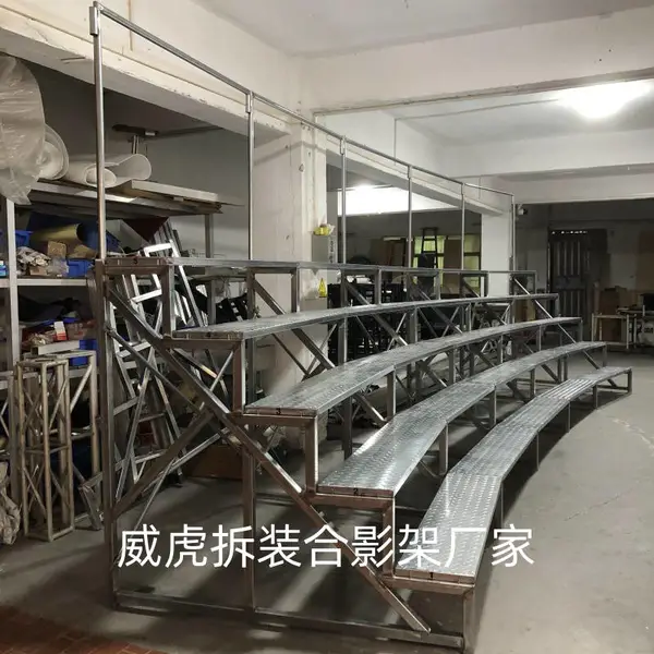 五层弧形合影站架学生毕业照合影架团体摄影架合影架