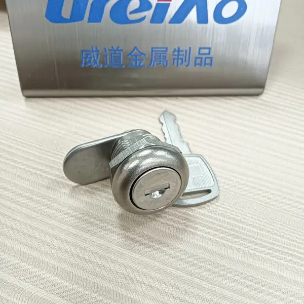 威道金属304不锈钢MS403配电箱锁小圆锁办公柜通信箱锁柜锁电表箱转舌锁 102办公桌抽屉锁文件柜锁小型转舌锁