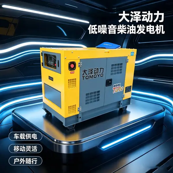 大泽动力30KW柴油发电机野外巡检