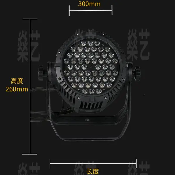 工厂直销54颗3W防水帕灯全彩 舞台灯光 扁面光LED户外 演出效果灯光设备