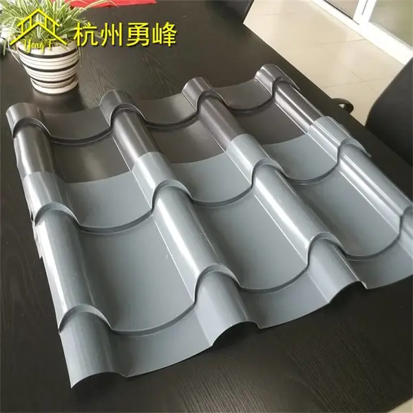 浙江杭州厂家直销 0.8mm铝镁锰琉璃瓦 古建筑屋面765型金属瓦 耐用五十年