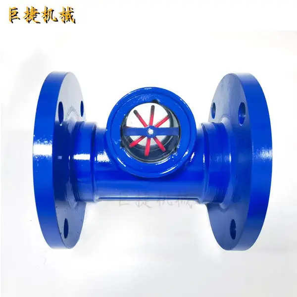 碳钢叶轮水流指示器法兰叶轮视窗法兰连接水流观察偏心叶轮视镜