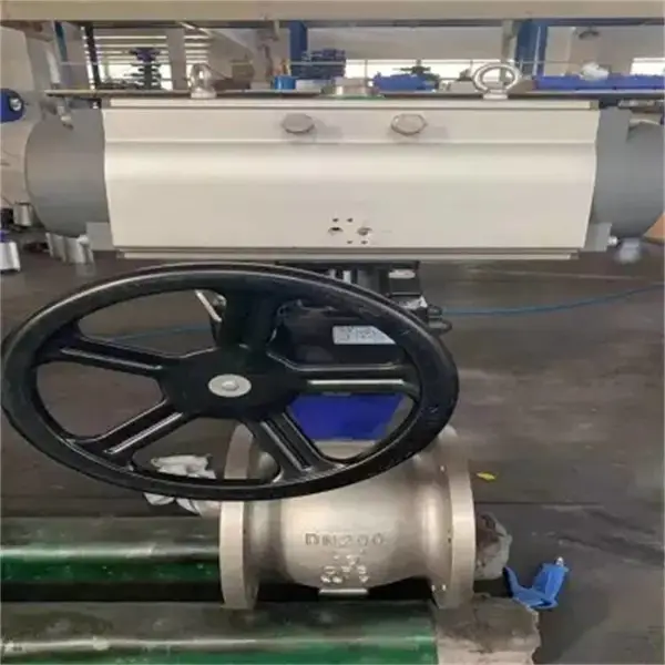 QV647Y-16P DN80 不锈钢气动V型调节球阀结构 简单 维修方便
