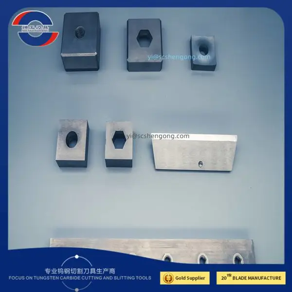 源头直销硬质合金钨钢切粒刀破碎刀粉碎刀用于塑料和轮胎等回收