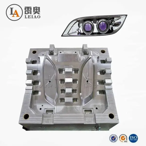 汽车灯罩 PC车灯高透模具设计制作 双色注塑成型