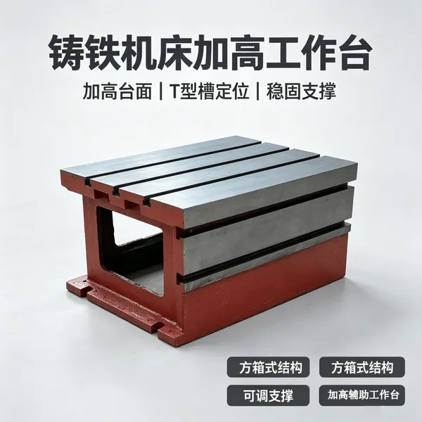 铸铁方箱 摇臂钻加高工作台 T型槽加高垫箱机床附件可定制现货