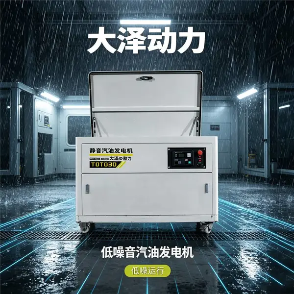 20kw汽油发电机大泽动力定制电压机房备用