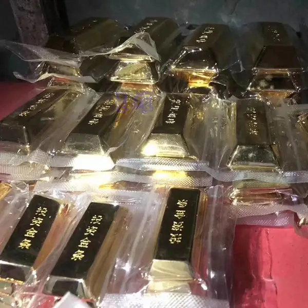 电镀金条定制珠宝公司展柜样品金条定制合金样板金条金块定制做