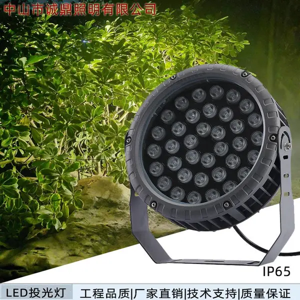 户外压铸大功率车轮投光灯 景观绿化射树灯36W