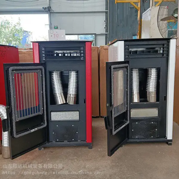 程达供应 家用采暖炉150风暖型生物质采暖炉 批发颗粒采暖炉美观
