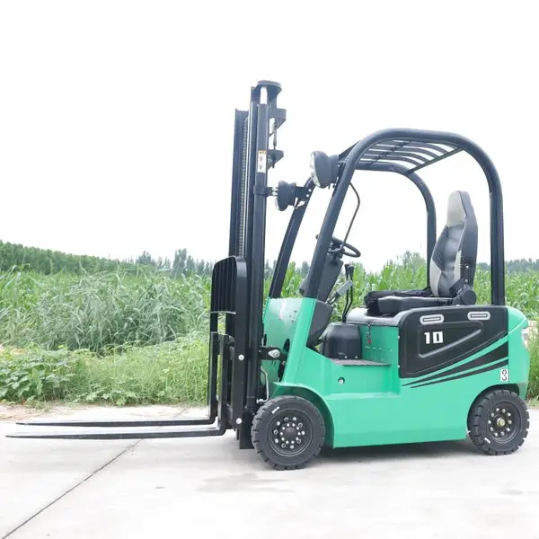 四轮座驾式小型电动叉车2吨1吨堆高车3吨堆高液压搬运车岳工