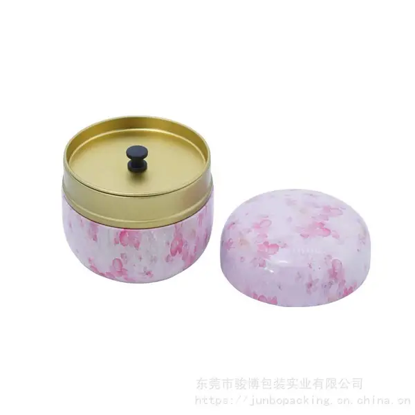 花茶小圆罐 日式、欧洲风 茶叶罐 工厂大量现货供应茶叶罐