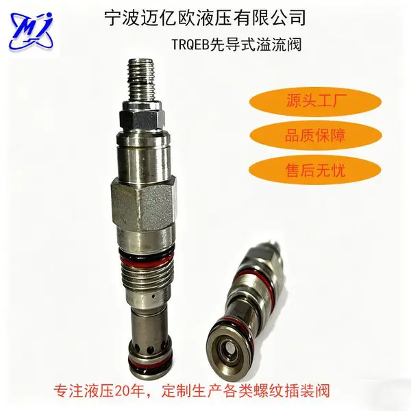 先导式溢流阀螺纹插装阀替代SUN RQEB泄压阀 液压/高压系统配件阀