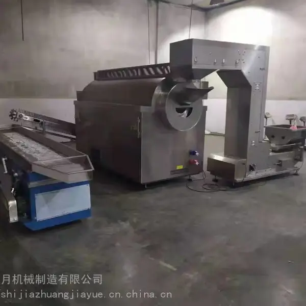商用滚筒式温控菜籽板栗花生炒料机中型电加热烘干机不锈钢炒货机