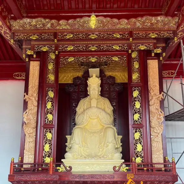 浙江温州定做***木雕佛龛 寺院菠萝格 红木佛龛