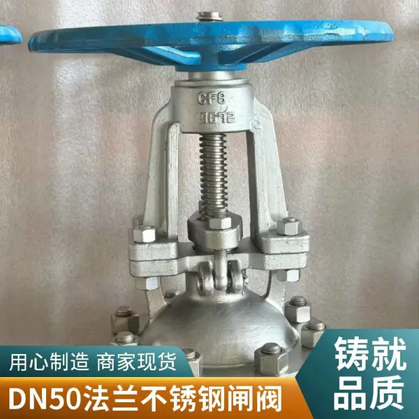 电厂管道用CF8不锈钢闸阀 法兰式明杆闸门阀 DN125 耐蒸汽腐蚀