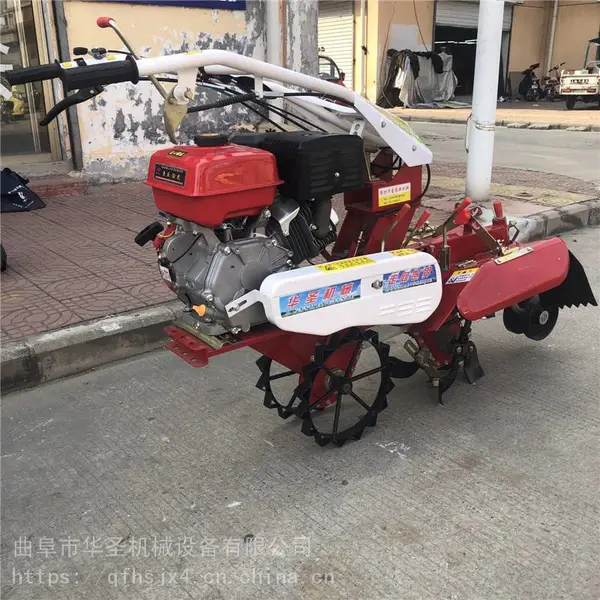 华圣多功能田园管理机 大棚起垄机 自走式封葱开沟机
