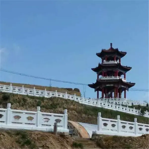预制仿石护栏 商砼河堤防护栏 钢筋混凝土结构桥梁景观维护栏杆