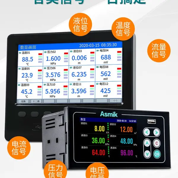 �¶ȼ�¼���� �Զ���¼Һλ�� vx6012r12nnon1��ֽ��¼��