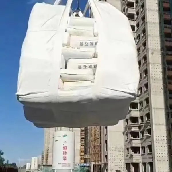 天津工业包装集装袋 高空吊物袋 井字托底软托盘