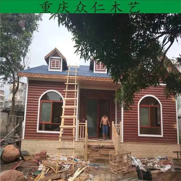 仪陇乡村现代木房子 樟子松传统木屋 防腐木轻型别墅设计安装 众仁木艺