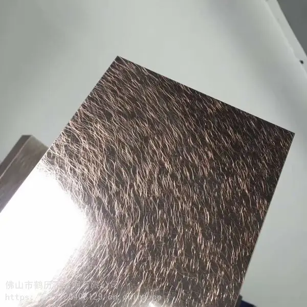 短碎纹乱纹红古铜发黑不锈钢电梯板建筑装饰