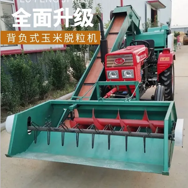 甘肃自走式车载玉米脱粒机 四轮拖拉机脱玉米机 干湿两用打棒子机