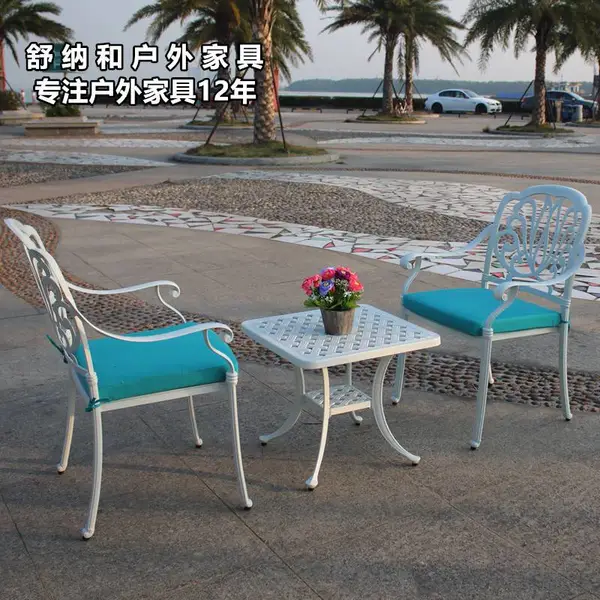 沧州水上乐园户外休闲桌椅防腐防潮户外休闲桌椅带遮阳伞