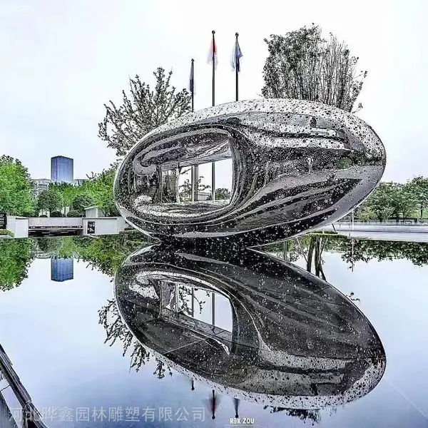 不锈钢雕塑 不锈钢镂空发光雕塑 公园广场园林景观摆件
