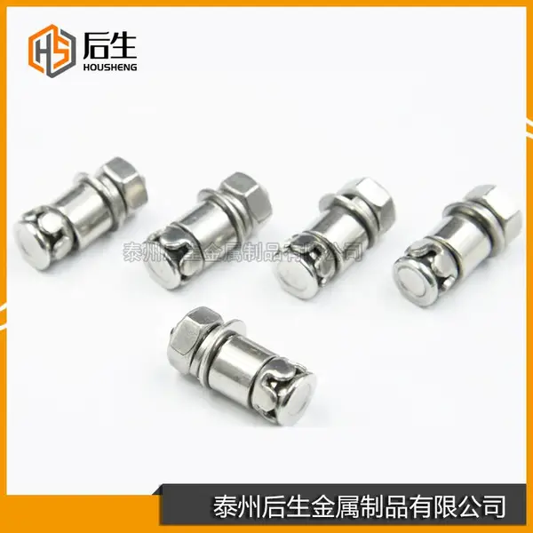不锈钢304后切式背栓M6*32 花瓣式石材敲击背栓