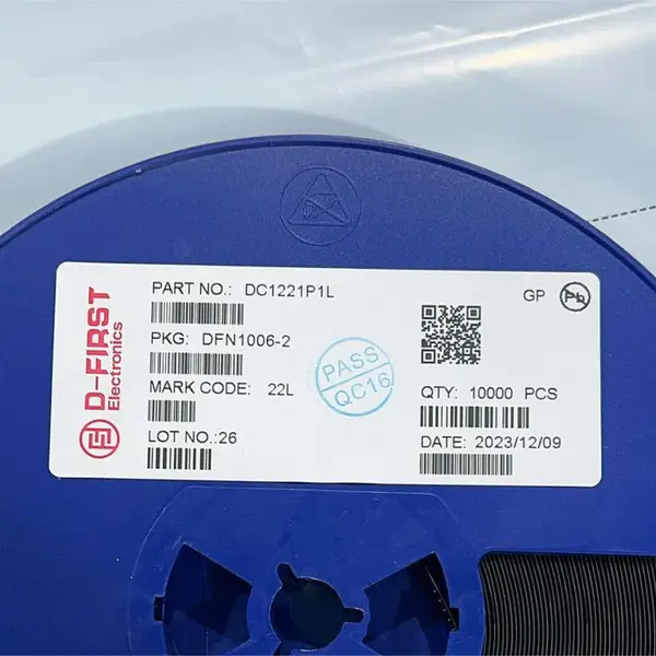 DC1221P1L双向ESD保护芯片(12V TVS管)DFN1006-2