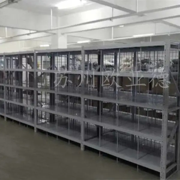 欧亚德高新区标准四层层板货架 胜浦钣金焊接式半成品仓放货架子