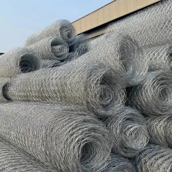 5% 铝锌合金钢丝石笼网箱河道清淤护底雷诺护垫