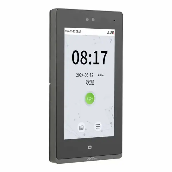 西安ZKTeco熵基xface100人脸考勤机指纹打卡机面部识别门禁人脸识别