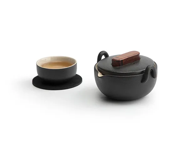 陶鼎轩汉鼎便携收纳简约陶瓷功夫茶具快客杯套装