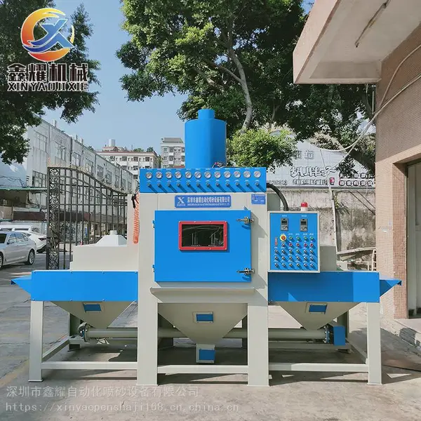 鑫耀山东陶瓷基片自动喷砂机型号 陶瓷基片喷砂机价格 瓷砖背景墙喷砂
