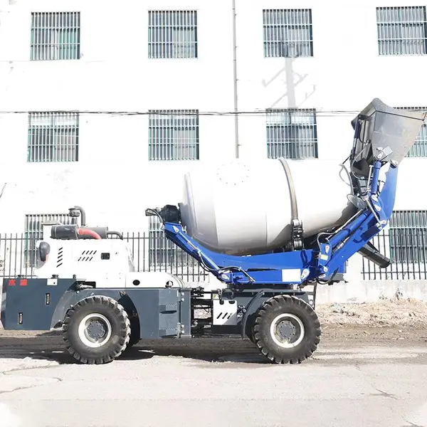 液压四轮建筑工地砂浆搅拌车 自上料翻斗车 水泥砂浆拌合拌料车