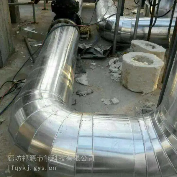 聚氨酯瓦壳保温外护0.4彩钢板管道施工队安装一条龙