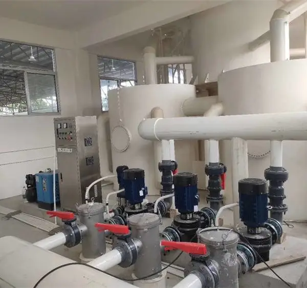 水产养殖循环水沙缸过滤器 海水专用加厚玻璃钢 1200型侧出法兰大型过滤砂缸
