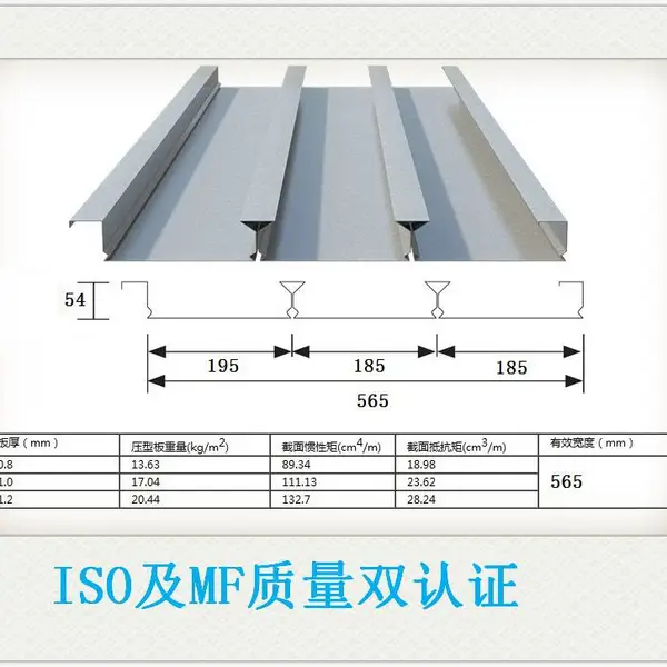 辉睿YXB54-185-565(B)压型钢板屋面做法图集