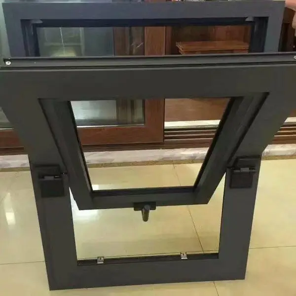 展威系统门窗欧式阳光房铝合金中悬窗定制防水防压规格定制可做断桥铝