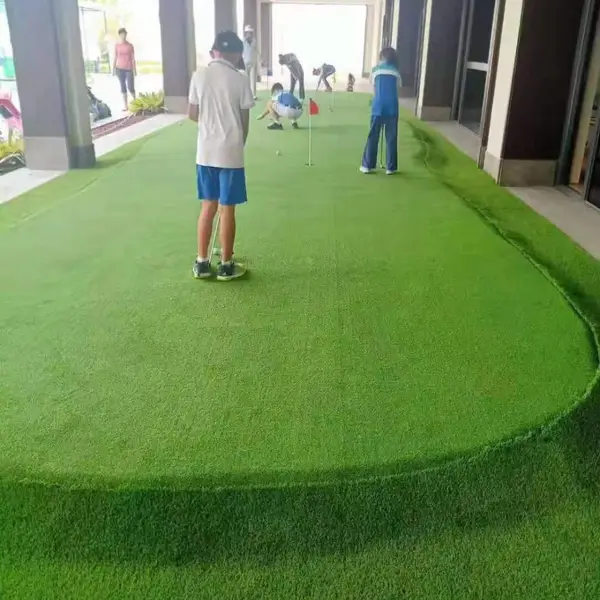 人造草坪15mm 户外加密仿真假草高尔夫果岭门球场果岭短草