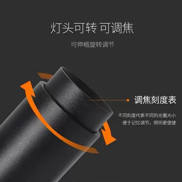 超麦led筒灯 服装店射灯 画展博物馆可调焦聚光变焦轨道灯白色