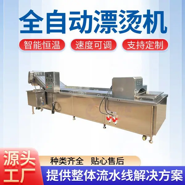 商用不锈钢排骨金针菇预煮漂烫设备中央厨房专用肉类食品加工机械