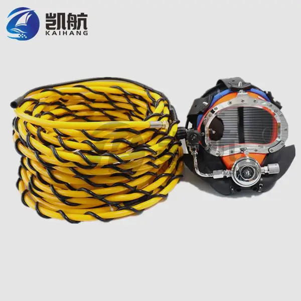 供应水下潜水打捞工程呼吸管 50米三合一潜水供气管